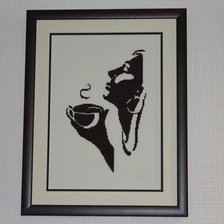 Работа «Девушка с кофе»