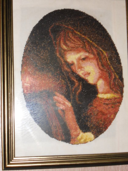 Работа «Девушка со свечей. Художник неизвестен.»