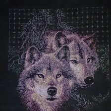 Работа «Волки (бисер)»