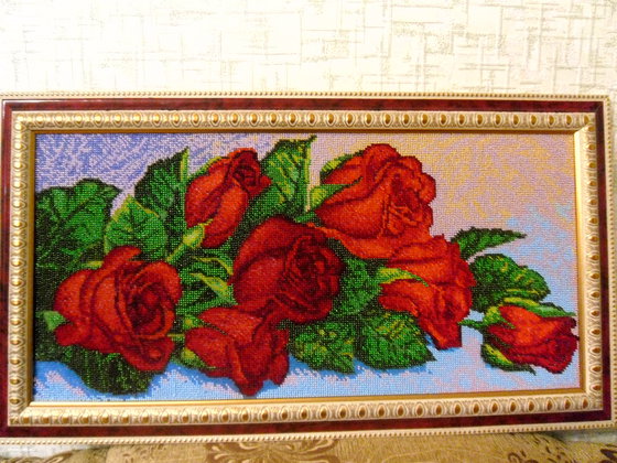 Работа «Красные розы»