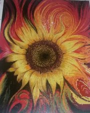 Работа «Алмазная вышивка Подсолнух»