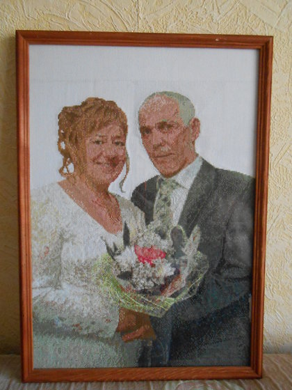 Работа «Подарок на юбилей свадьбы))))»