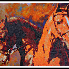 Работа «пара лошадей»