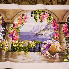 Работа «Вышивка лентами атласными»