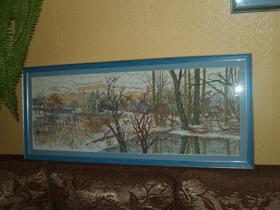 Работа «Охота и рыбалка(уже в рамке)»