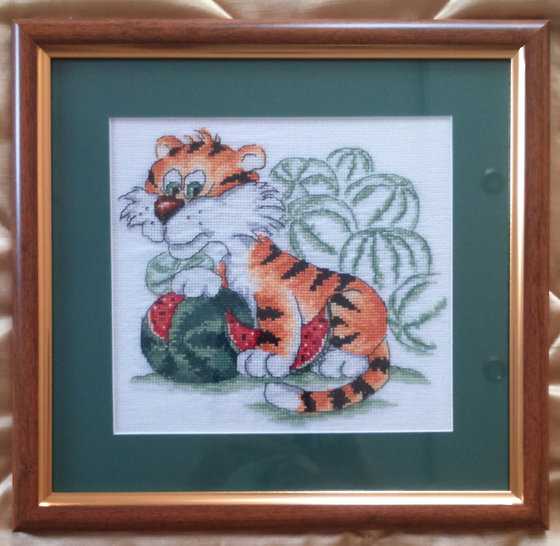 Работа «Тигренок с арбузами»