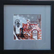 Работа «Коты на крыше»