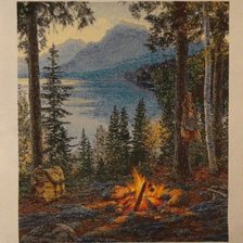 Работа «Рассвет над озером»