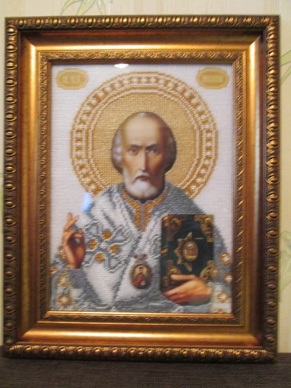 Работа «именная икона Николая»