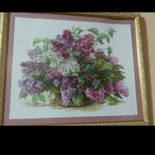 Работа «сирень в вазе»