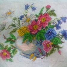 Работа «ваза с цветами»