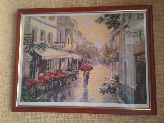 Работа «Париж после дождя»