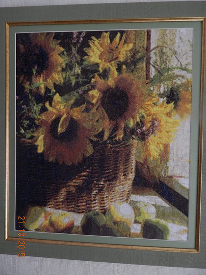 Работа «подсолнухи у окна»