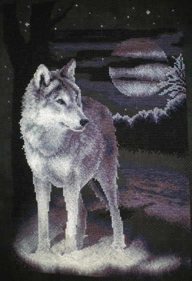 Работа «Белый волк. 200x136»