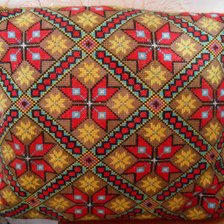 Работа «подушечка (шерсть на хлопке)»