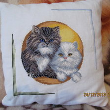 Работа «Подушка Кошки»