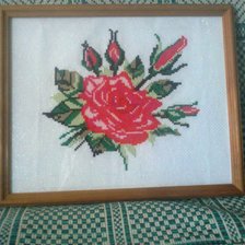 Работа «Яркая роза»