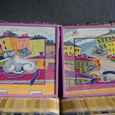 Работа «Коты на крыше»