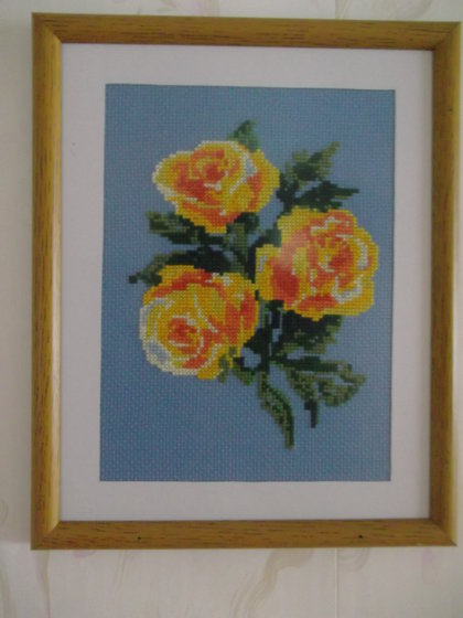 Работа «желтые розы»