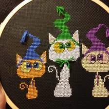 Работа «Котейки. Три подруги»