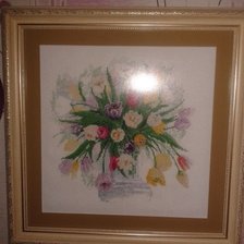 Работа «Акварельные тюльпаны от Риолис»