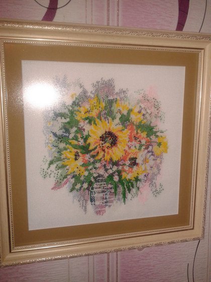 Работа «акварельные подсолнухи от Риолис»