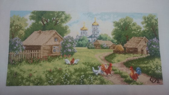 Работа «Утро в деревне»