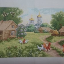 Работа «Утро в деревне»