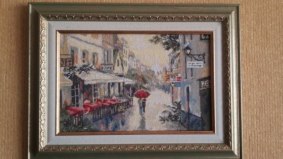 Работа «париж после дождя»