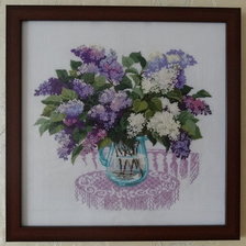 Работа «Букет сирени  (Риолис)»