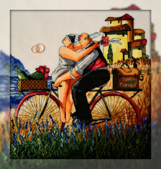 Работа «счастливые молодожены»