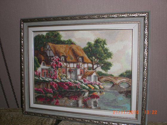 Работа «набор  Домик из детства   фирмы Золотое руно»