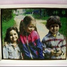 Работа «Портрет внуков»