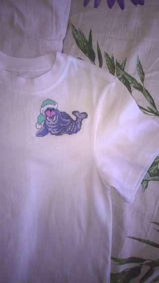 Работа «Забавный моржик на детской футболке»
