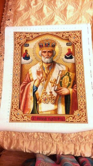 Работа «икона  Николай чудотворец»