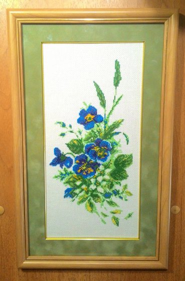 Работа «Анютины глазки»