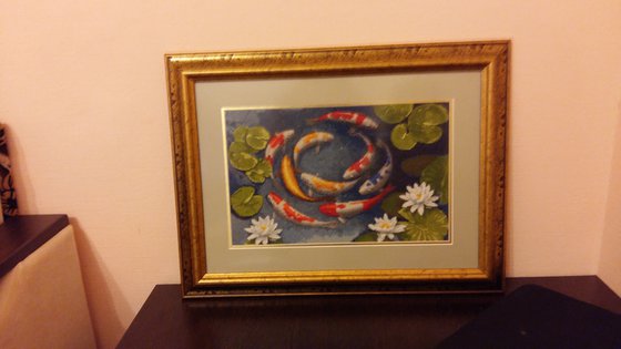 Работа «карпы кои»