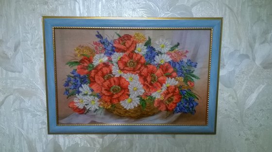 Работа «"Переполненная счастьем" от "Вышиваем бисером"»