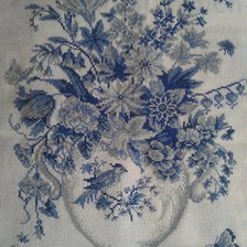 Работа «Голубой букет»