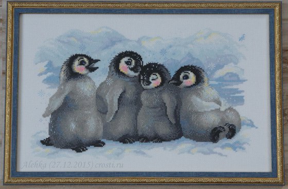 Работа «Забавные пингвины»