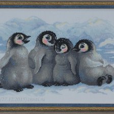 Работа «Забавные пингвины»
