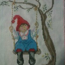 Работа «гномик на качелях»