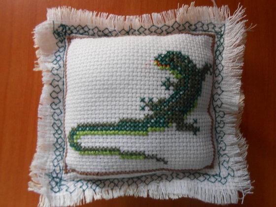 Работа «Ящерка-игольница»