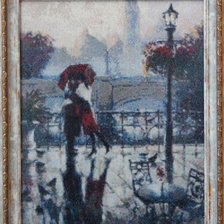 Работа «Под дождем»