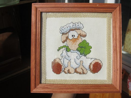 Работа «Овечка с клевером»