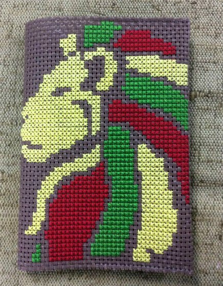 Работа «Обложка для паспорта "Этно Лев"»