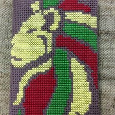 Работа «Обложка для паспорта "Этно Лев"»