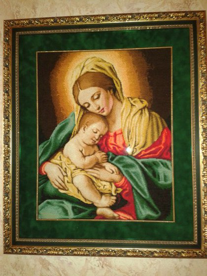 Работа «"Мадонна с младенцем"»