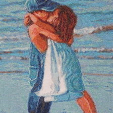 Работа «Мальчик с девочкой на берегу»