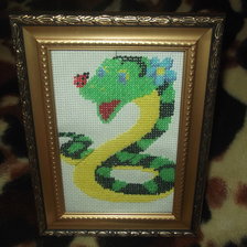 Работа «бисер плюс крестик    давай дружить»